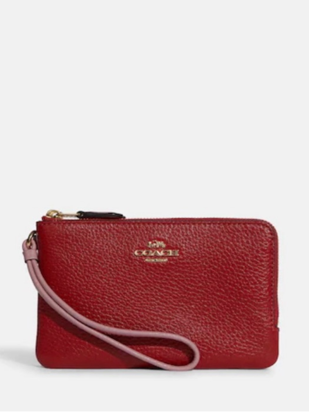 Coach Double Corner Zip Wristlet